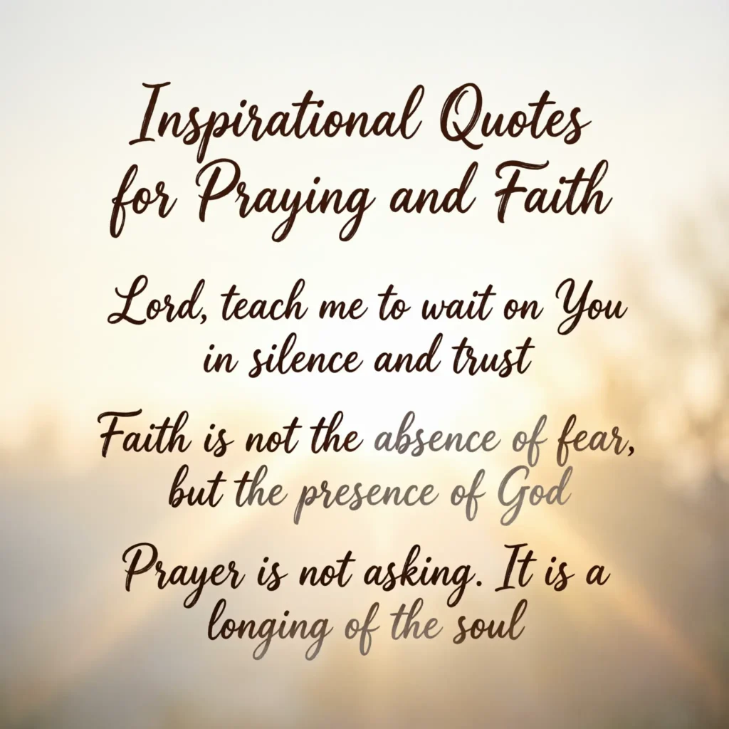 quotes for praying