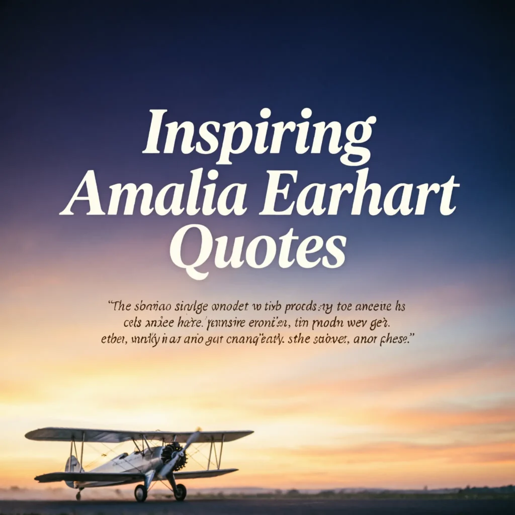 amelia earhart quotes