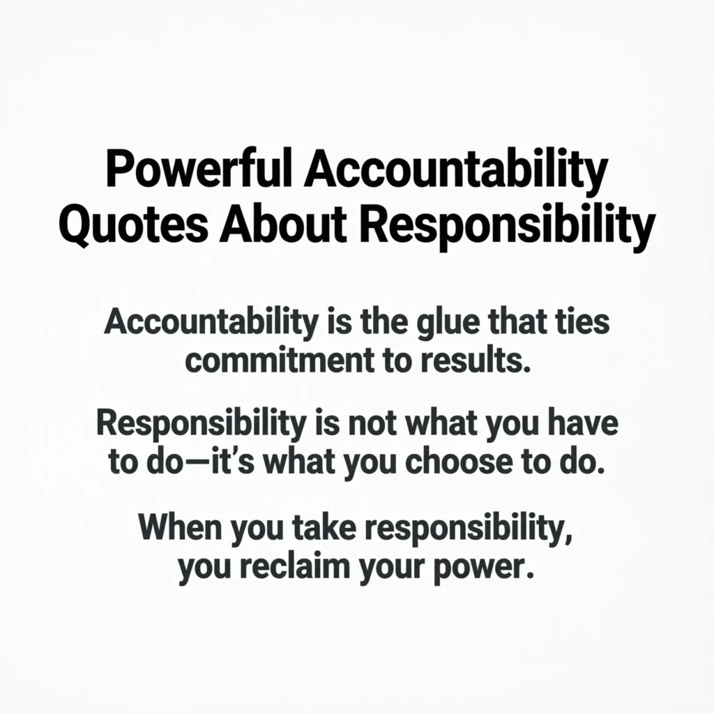 accountability quotes