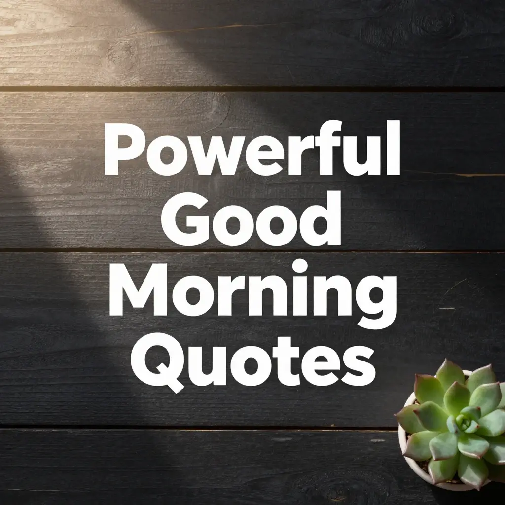 powerful meaningful good morning quotes