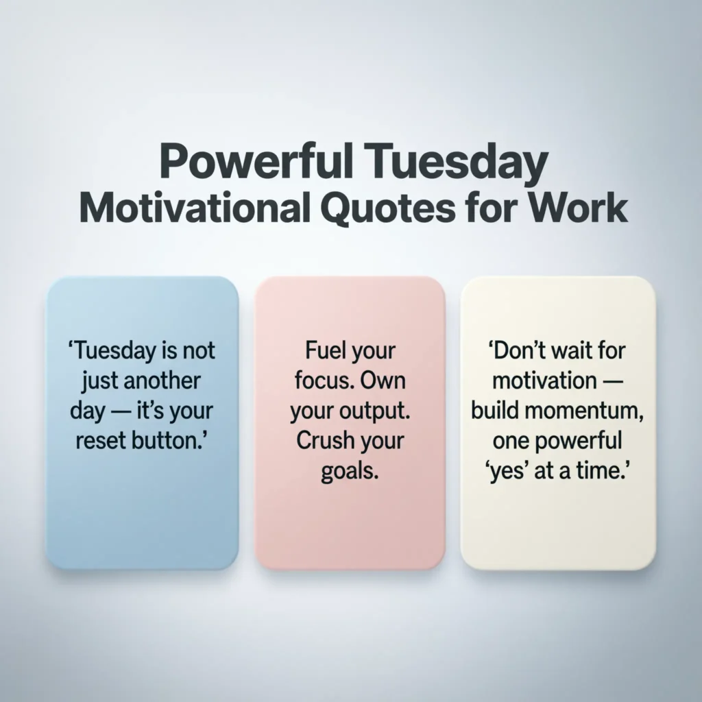 tuesday motivational quotes for work