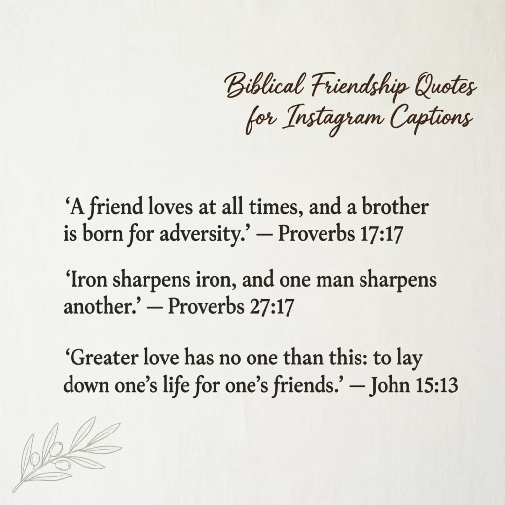 friends biblical quotes