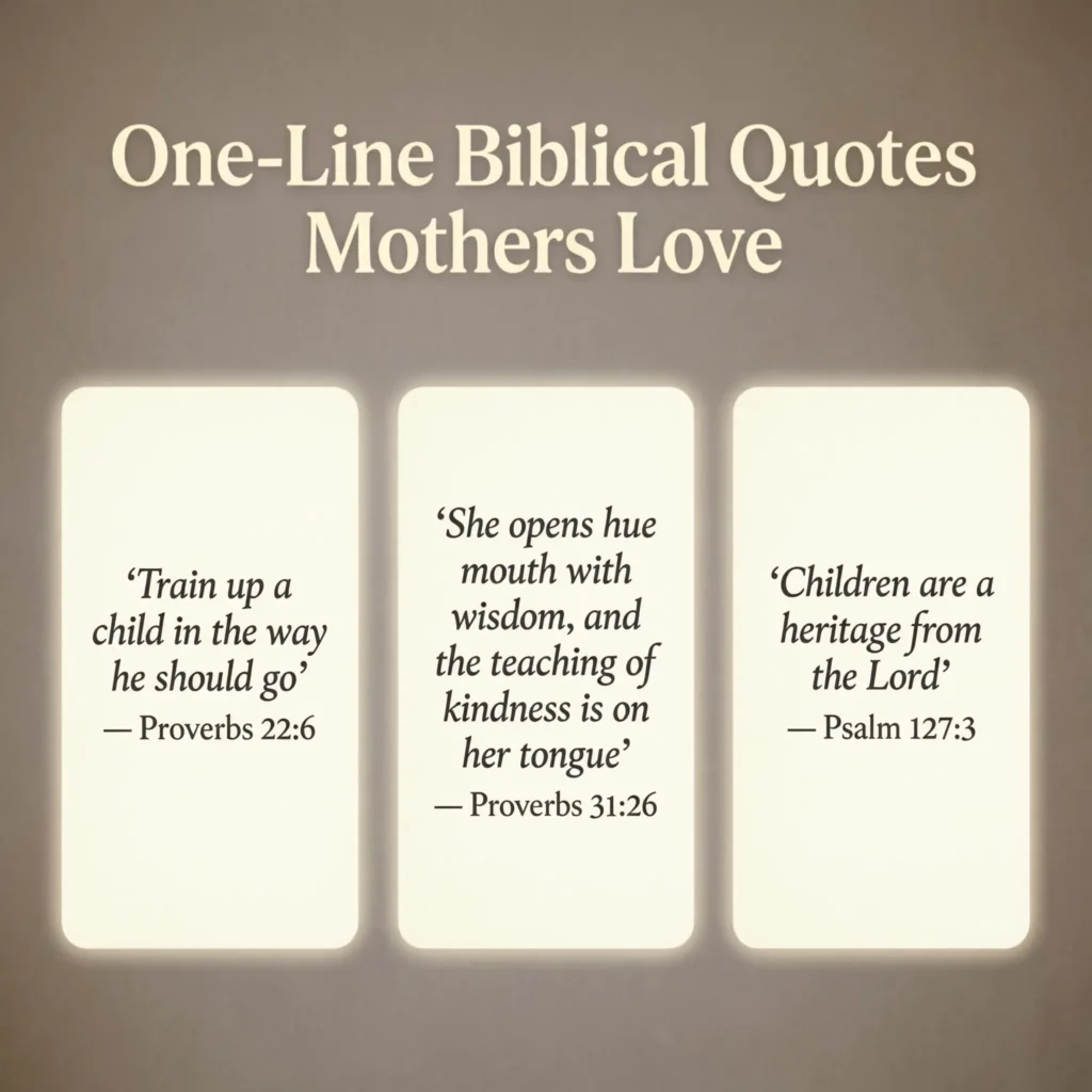 biblical quotes mothers love