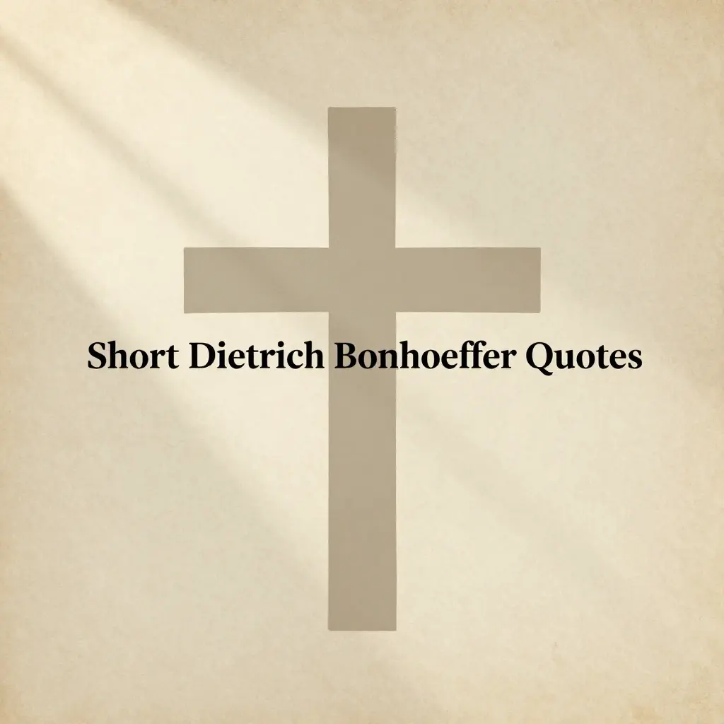 dietrich bonhoeffer quotes