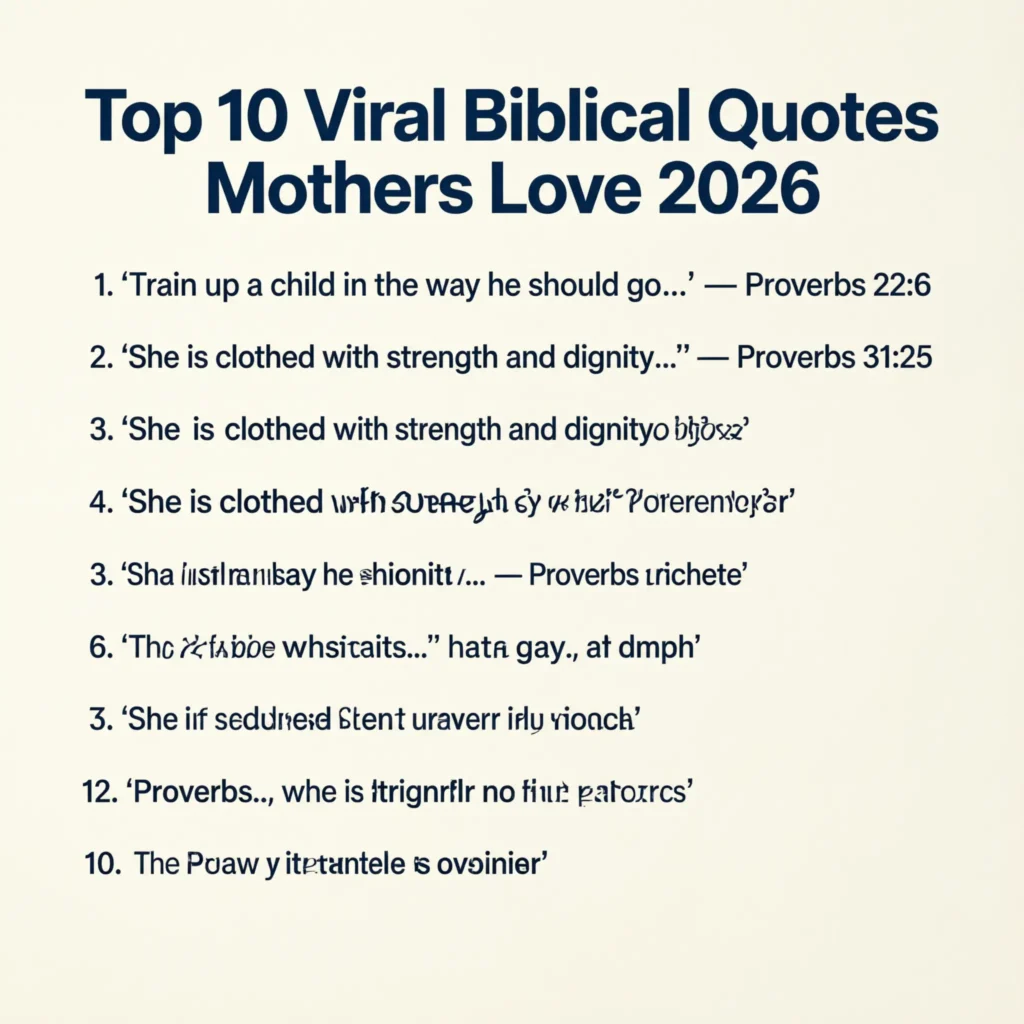 biblical quotes mothers love