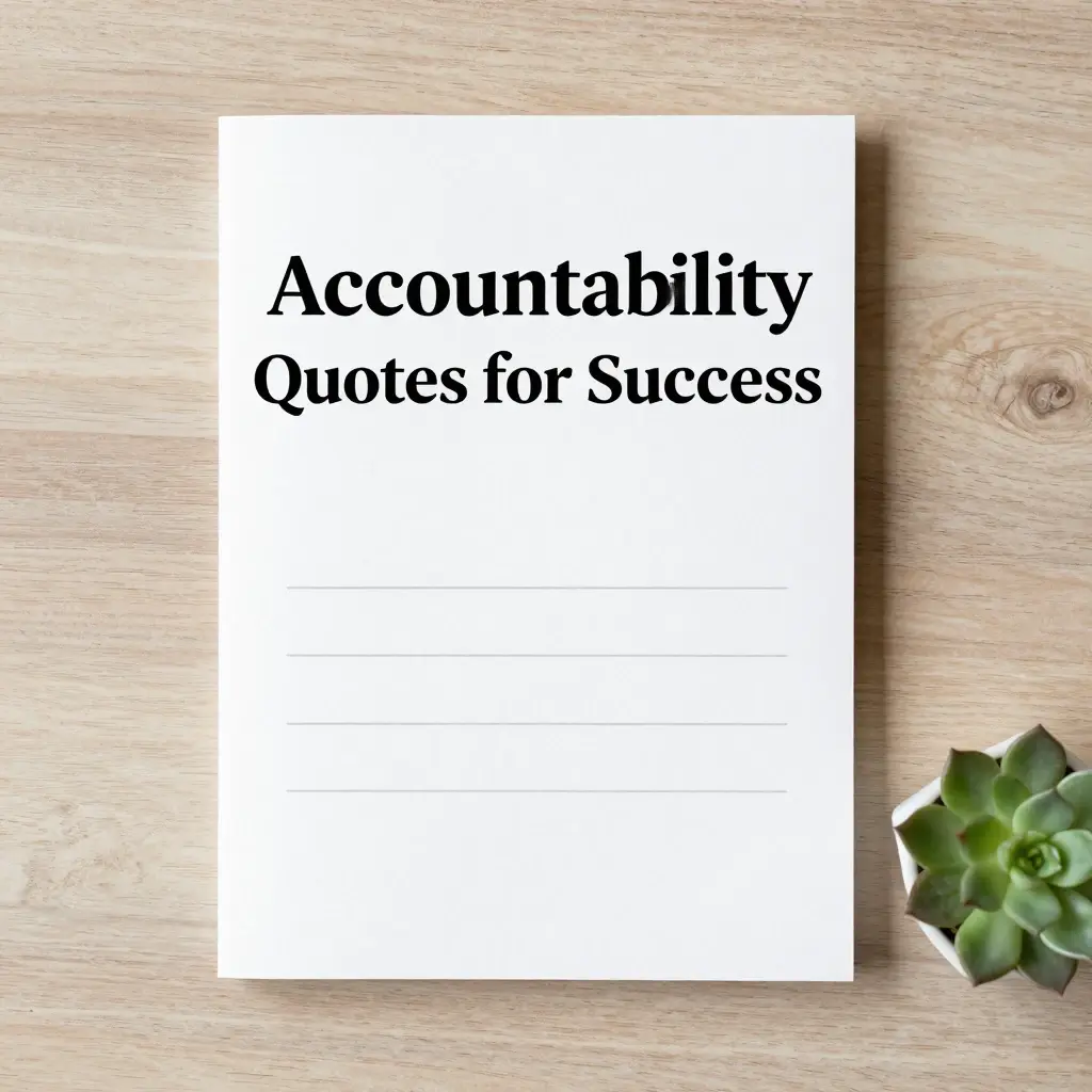 Accountability Quotes for Success