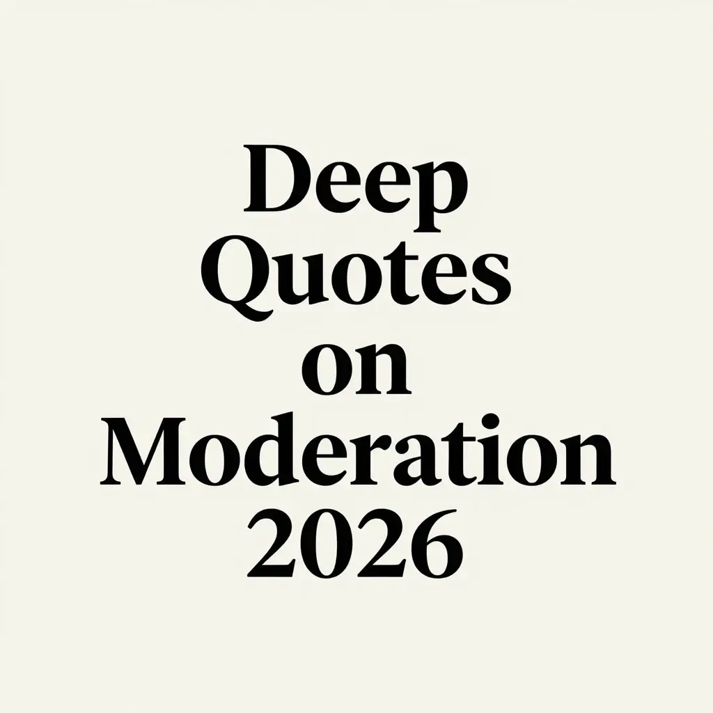 quotes on doing things in moderation
