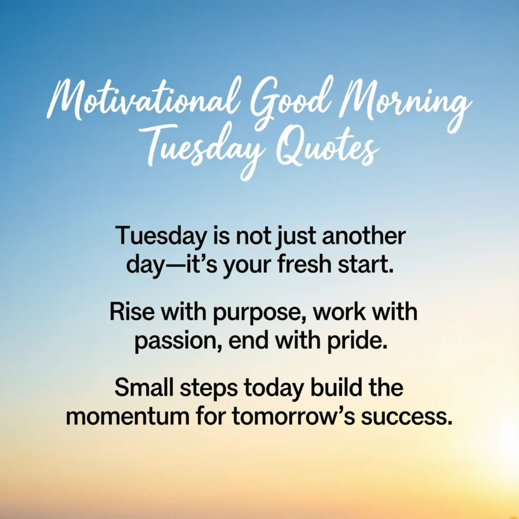 good morning tuesday quotes