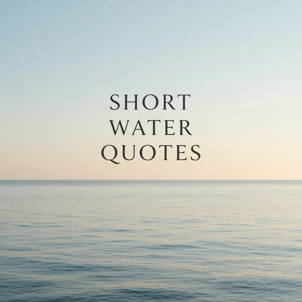 water quotes