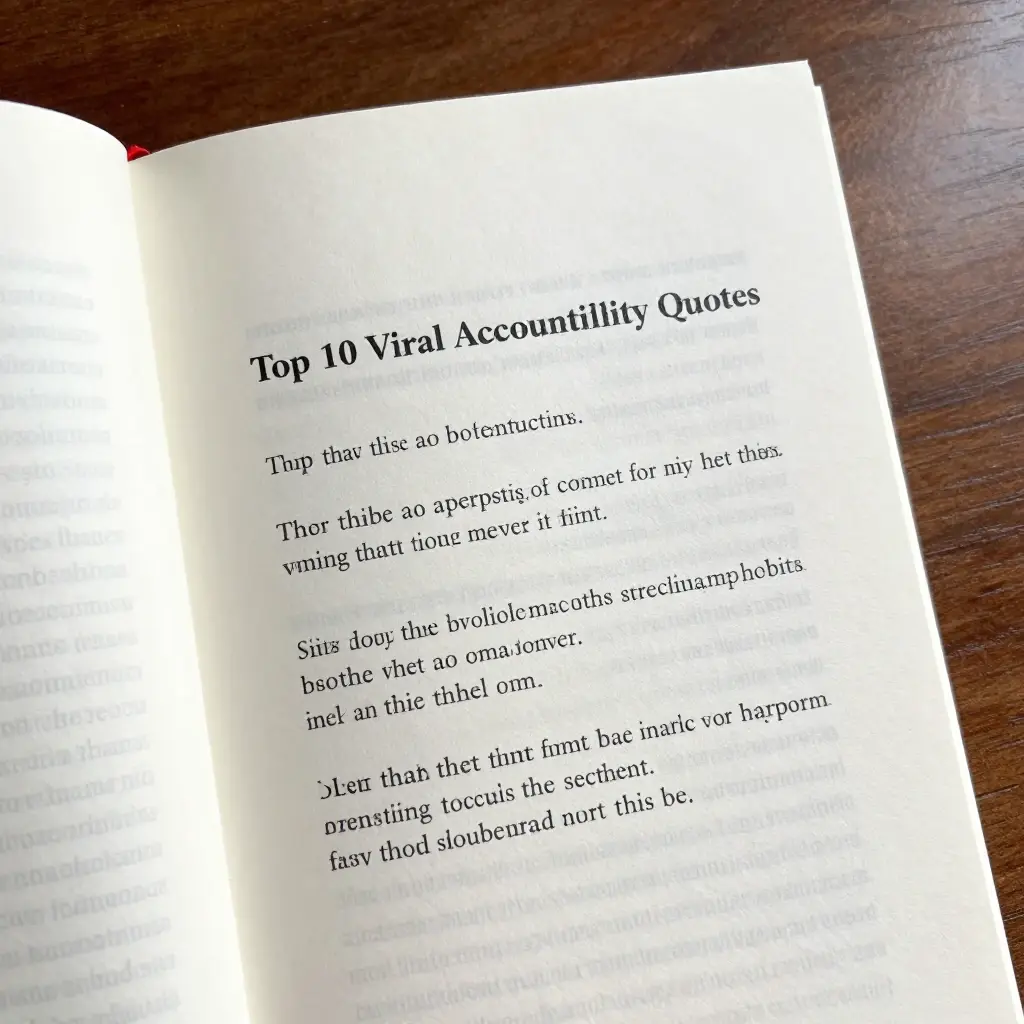 Accountability Quotes for Success