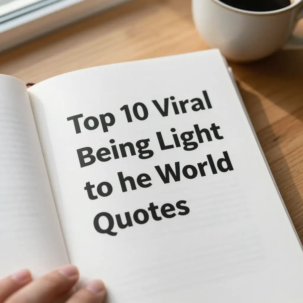 quotes about being light to the world
