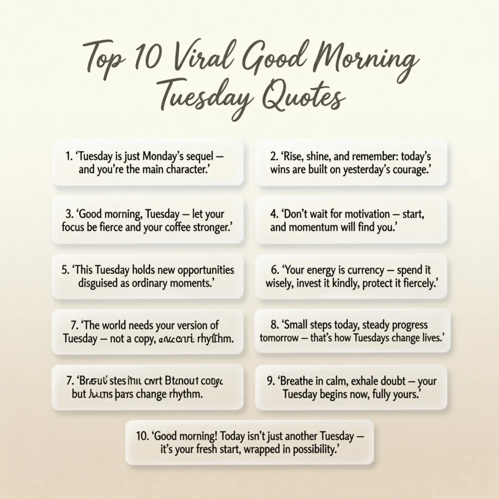 good morning tuesday quotes