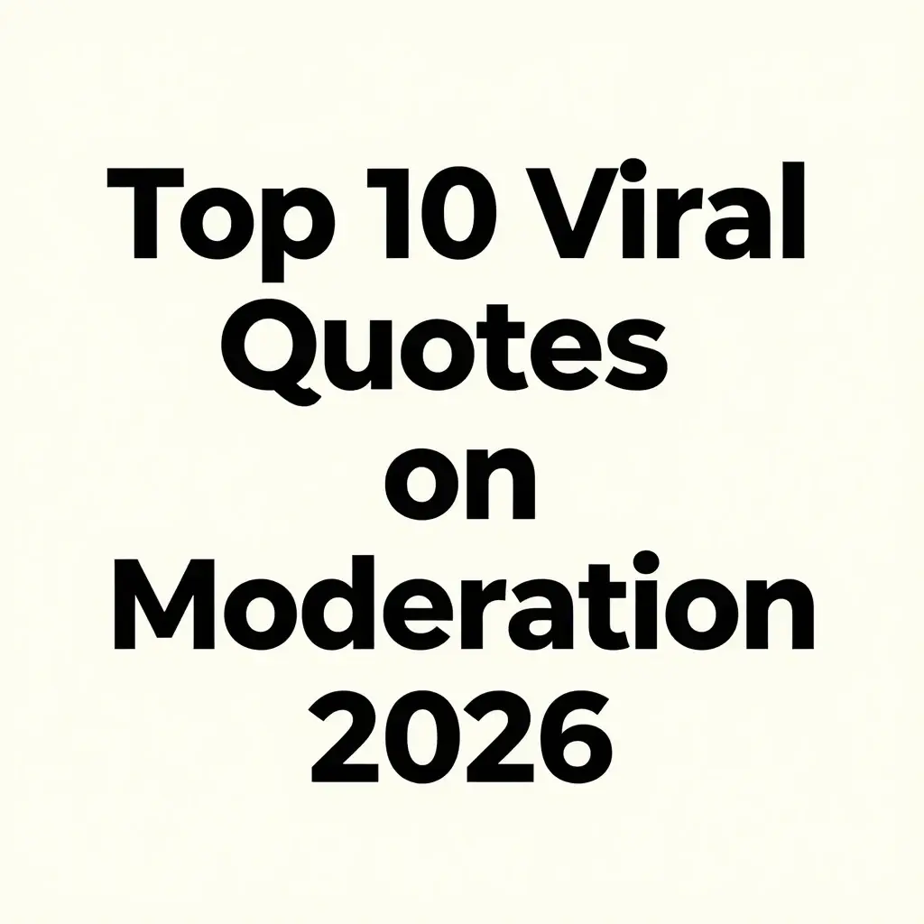 quotes on doing things in moderation
