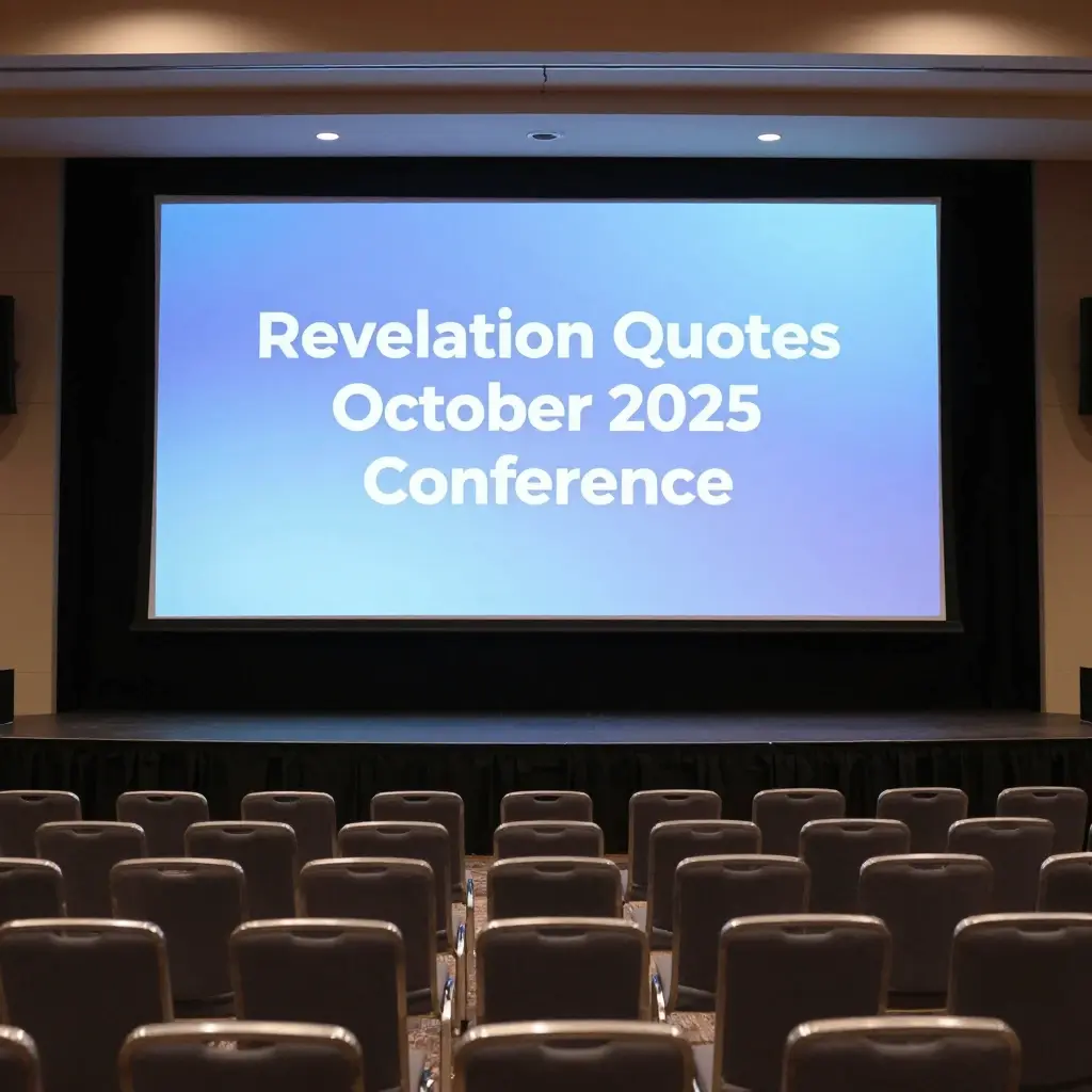quotes on revelaton from october 2025 conference