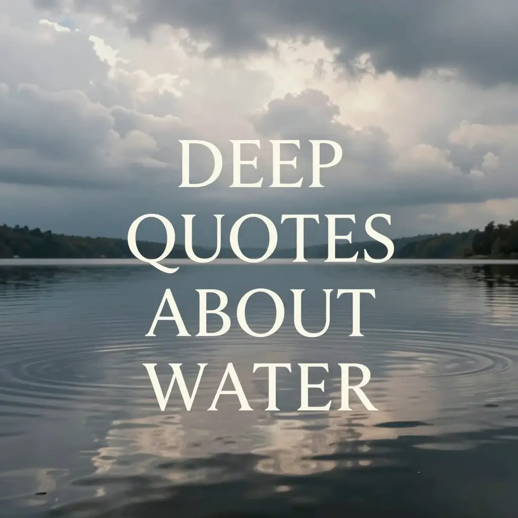 quotes about water