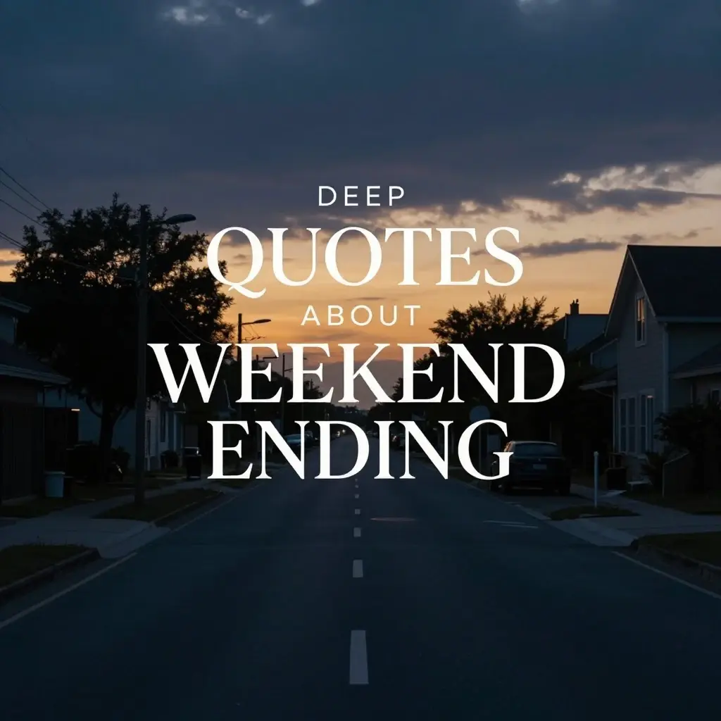 quotes about weekend ending