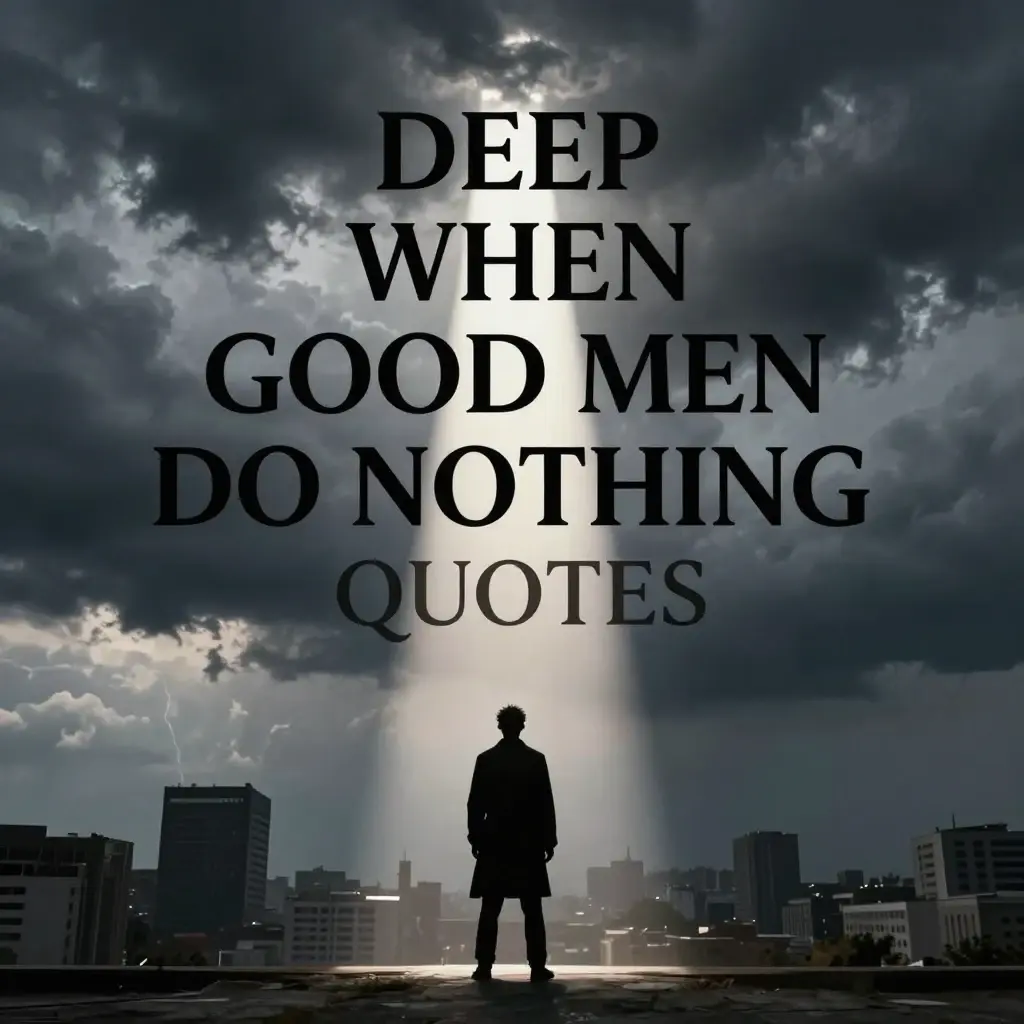 when good men do nothing quotes