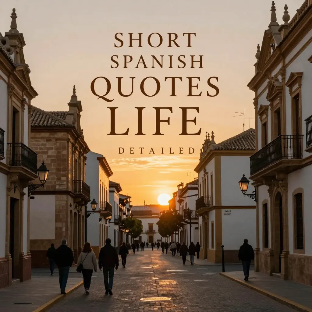 spanish quotes about life