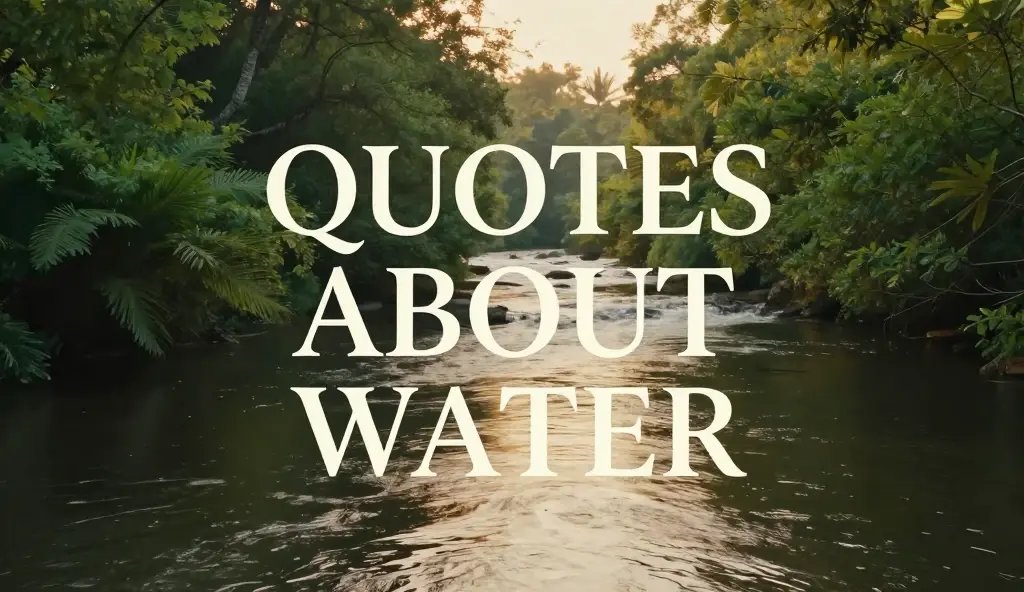 quotes about water